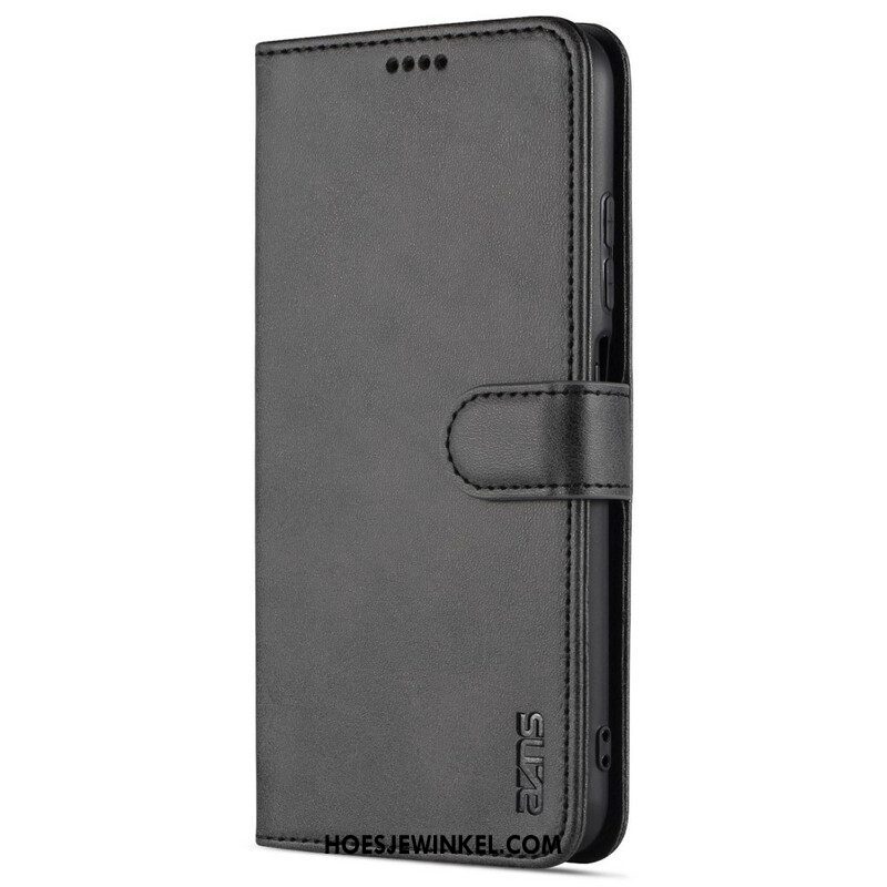 Folio-hoesje voor Xiaomi Redmi Note 10 5G Azns Ledereffect