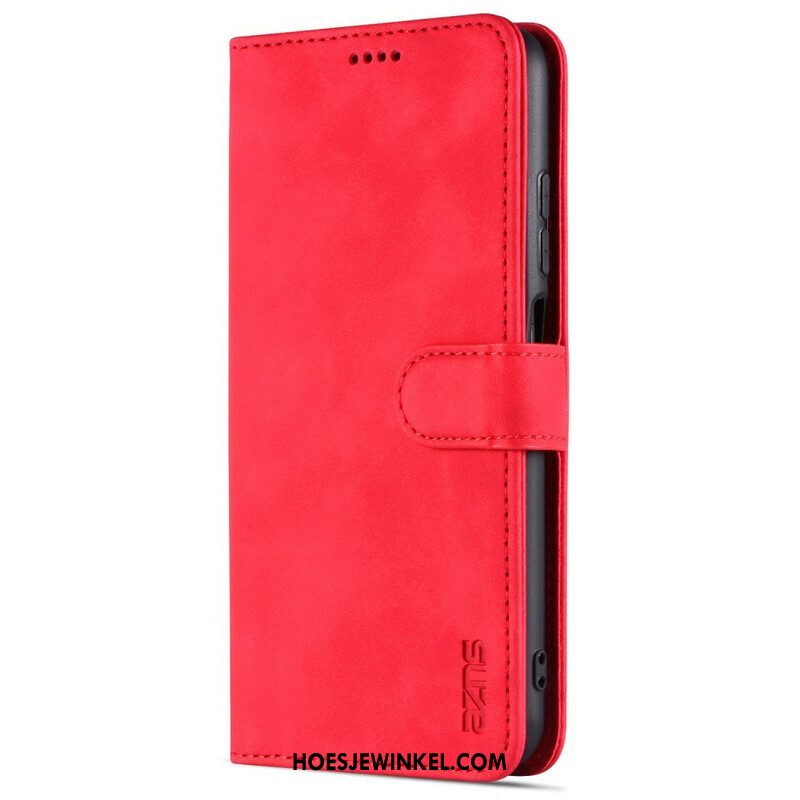 Folio-hoesje voor Xiaomi Redmi Note 10 5G Azns Ledereffect