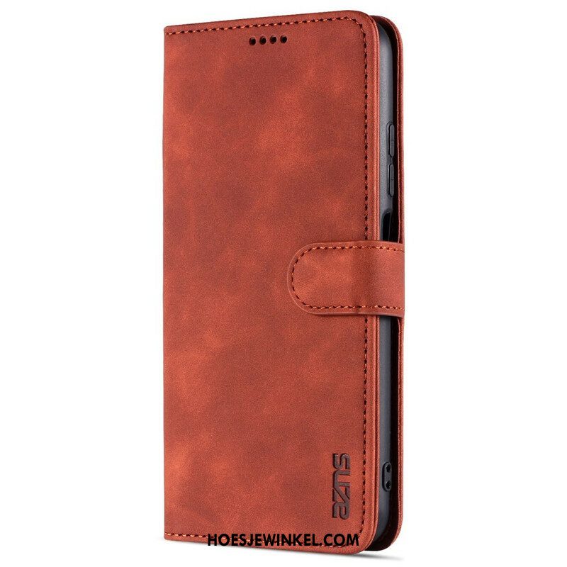 Folio-hoesje voor Xiaomi Redmi Note 10 5G Azns Ledereffect