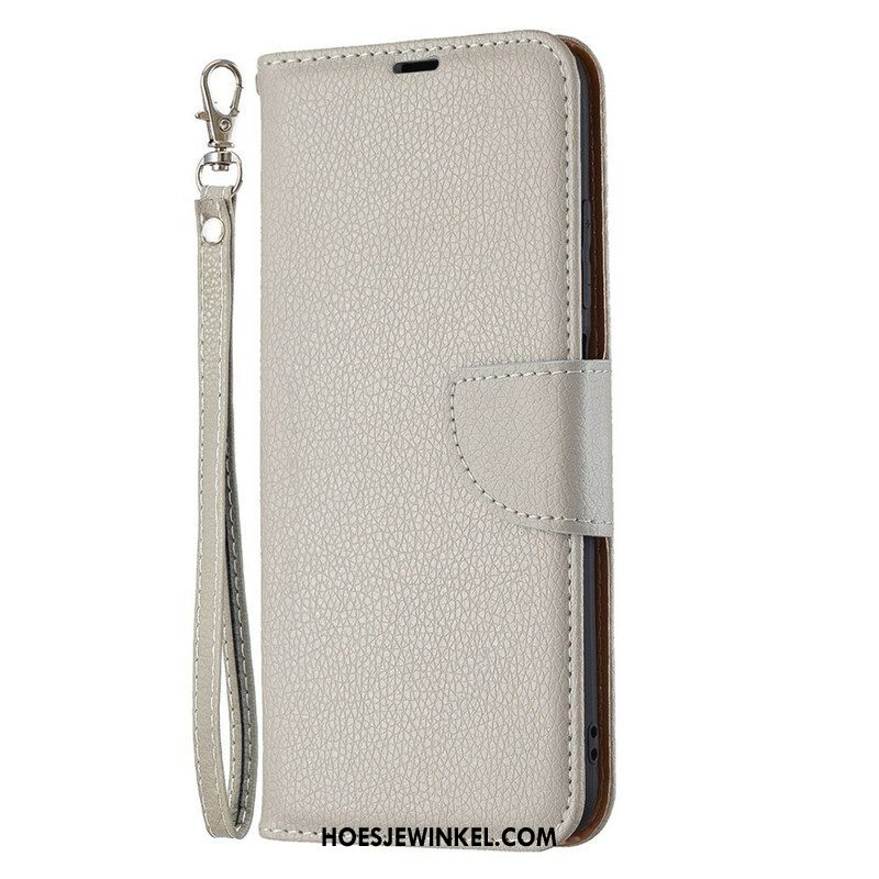 Folio-hoesje voor Xiaomi Redmi Note 10 5G Flip Case Lychee Rabat Schuin