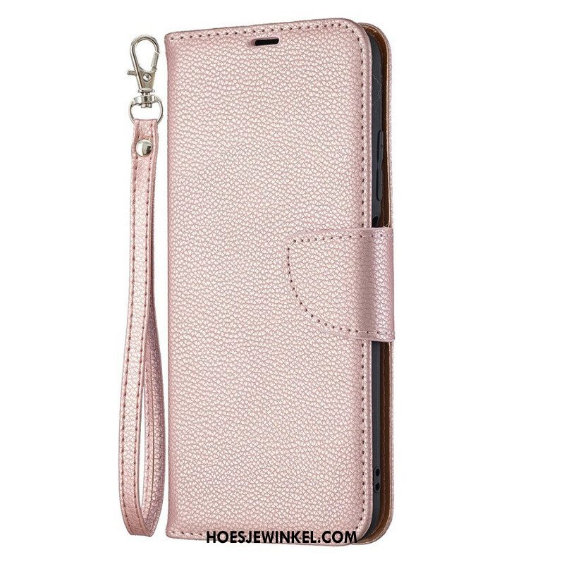 Folio-hoesje voor Xiaomi Redmi Note 10 5G Flip Case Lychee Rabat Schuin