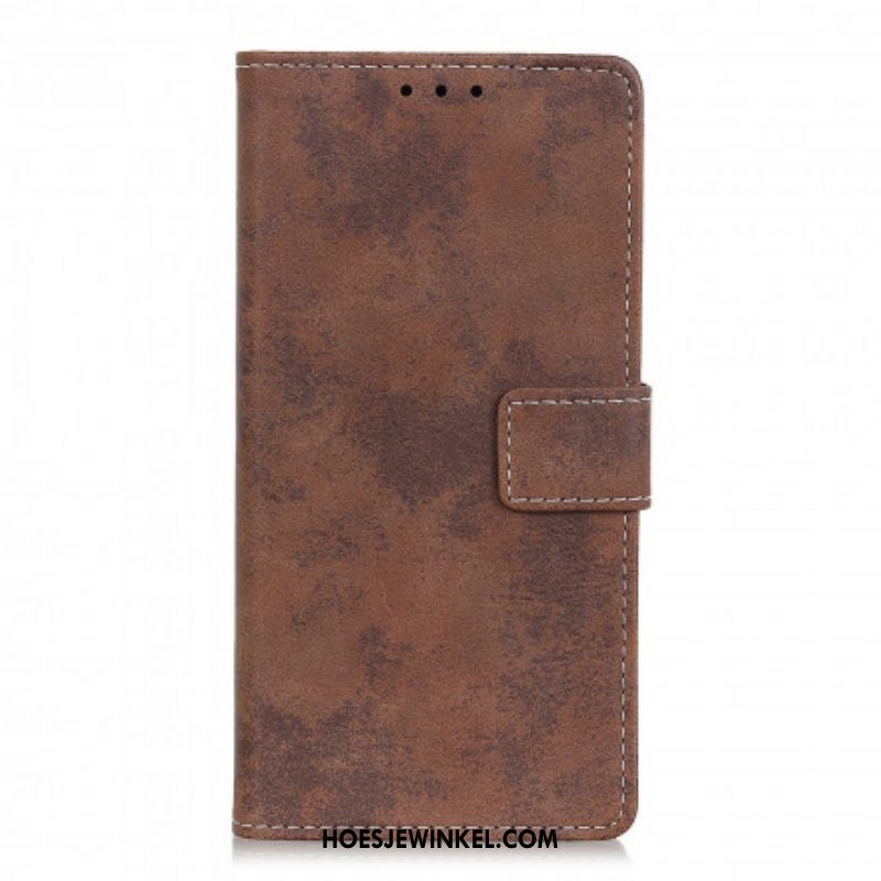 Folio-hoesje voor Xiaomi Redmi Note 10 5G Vintage Leereffect