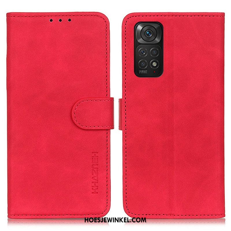 Folio-hoesje voor Xiaomi Redmi Note 11 / 11S Khazneh Vintage Leereffect