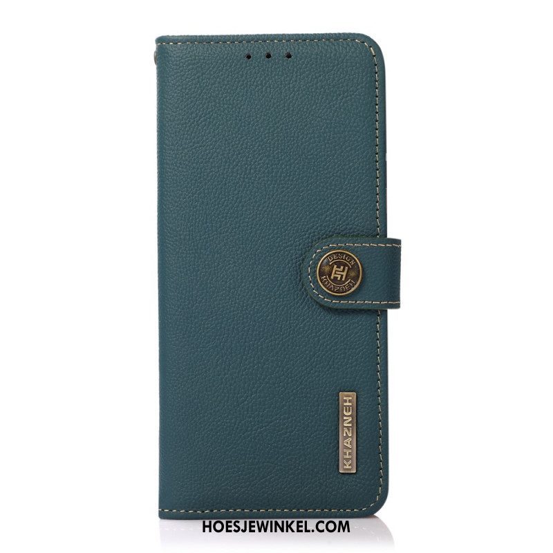 Folio-hoesje voor Xiaomi Redmi Note 11 Pro / 11 Pro 5G Khazneh Rfid Echt Leer