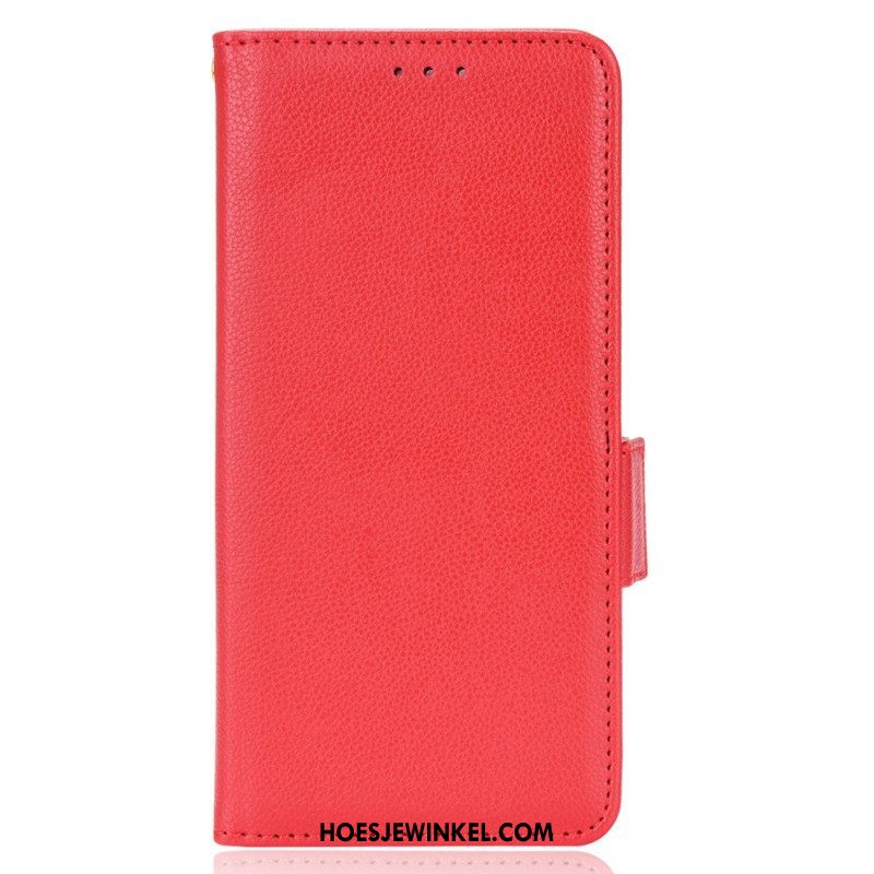 Folio-hoesje voor Xiaomi Redmi Note 11 Pro / 11 Pro 5G Lychee Kunstleer