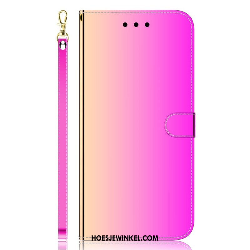 Folio-hoesje voor Xiaomi Redmi Note 11 Pro / 11 Pro 5G Spiegelhoes Van Imitatieleer