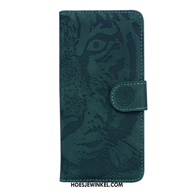 Folio-hoesje voor Xiaomi Redmi Note 11 Pro / 11 Pro 5G Tijger Voetafdruk