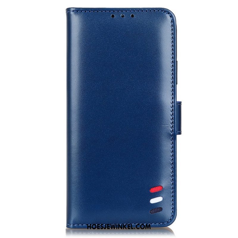 Folio-hoesje voor Xiaomi Redmi Note 11 Pro Plus 5G Driekleurig Leereffect