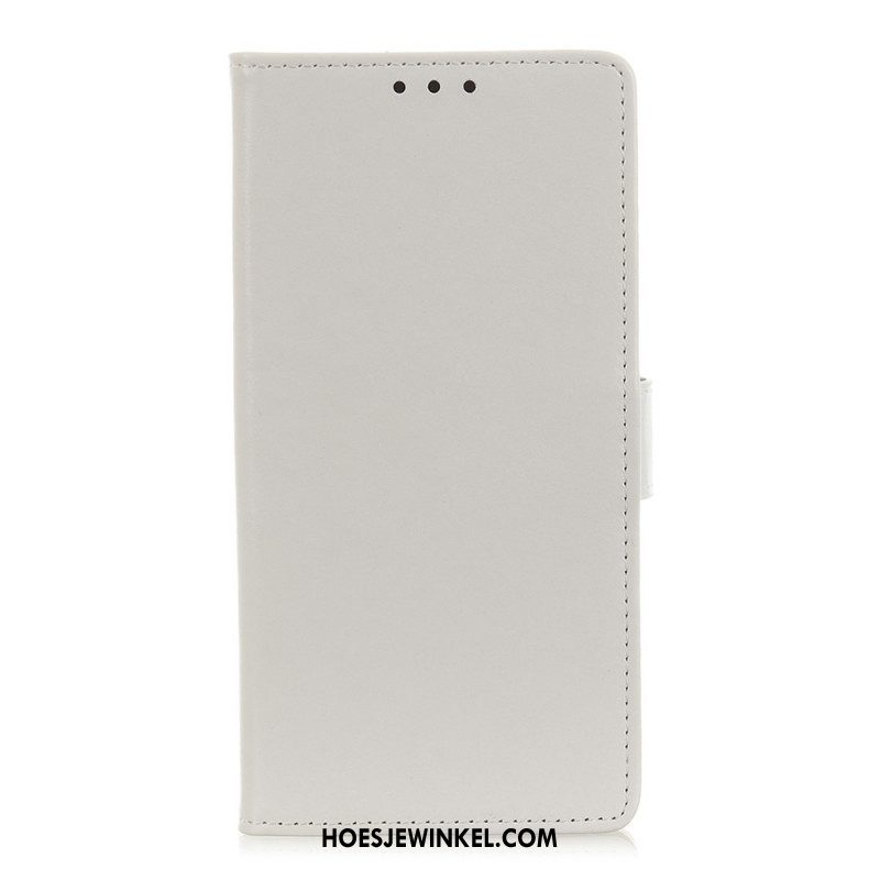 Folio-hoesje voor Xiaomi Redmi Note 11 Pro Plus 5G Glanzend Leereffect