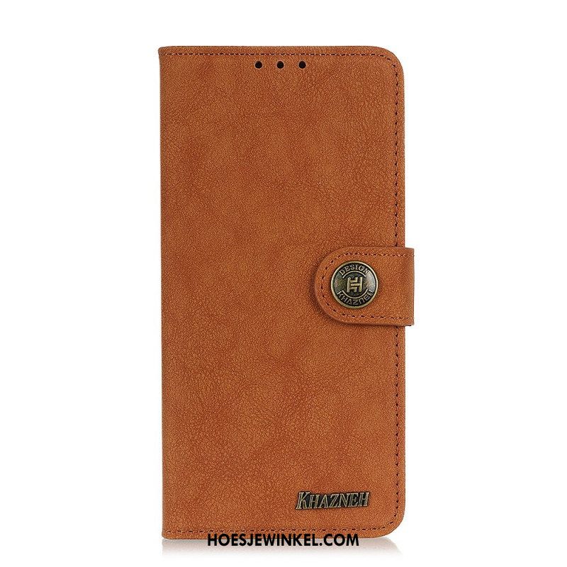 Folio-hoesje voor Xiaomi Redmi Note 11 Pro Plus 5G Khazneh Retro Splitleer