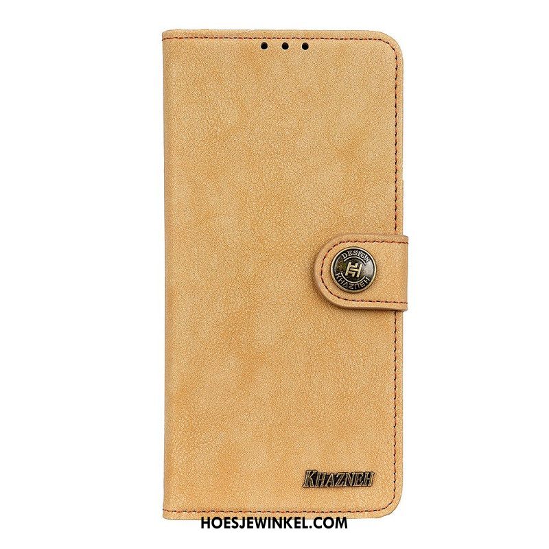 Folio-hoesje voor Xiaomi Redmi Note 11 Pro Plus 5G Khazneh Retro Splitleer