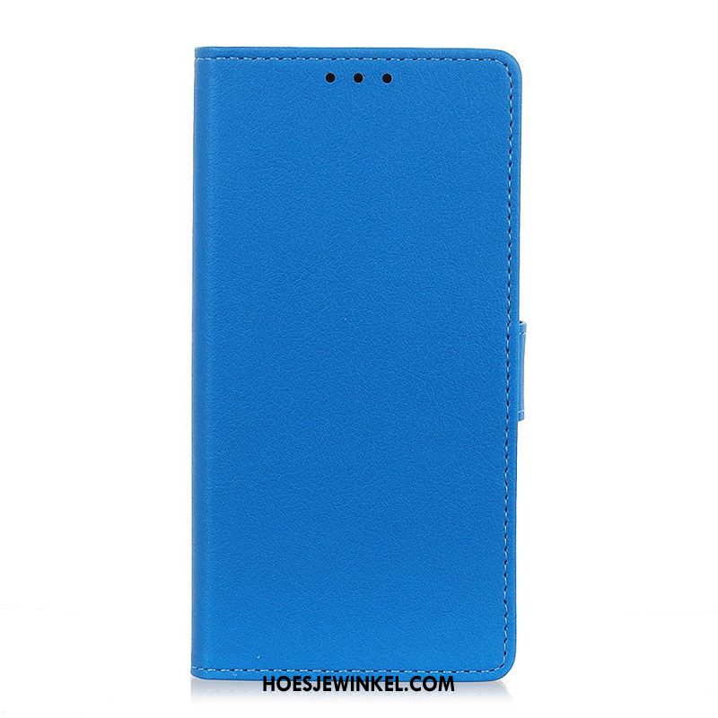 Folio-hoesje voor Xiaomi Redmi Note 11 Pro Plus 5G Klassiek Leereffect