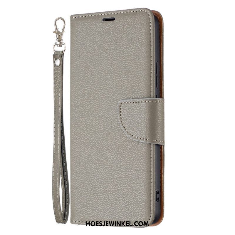 Folio-hoesje voor Xiaomi Redmi Note 11 Pro Plus 5G Lychee Schuine Sluiting