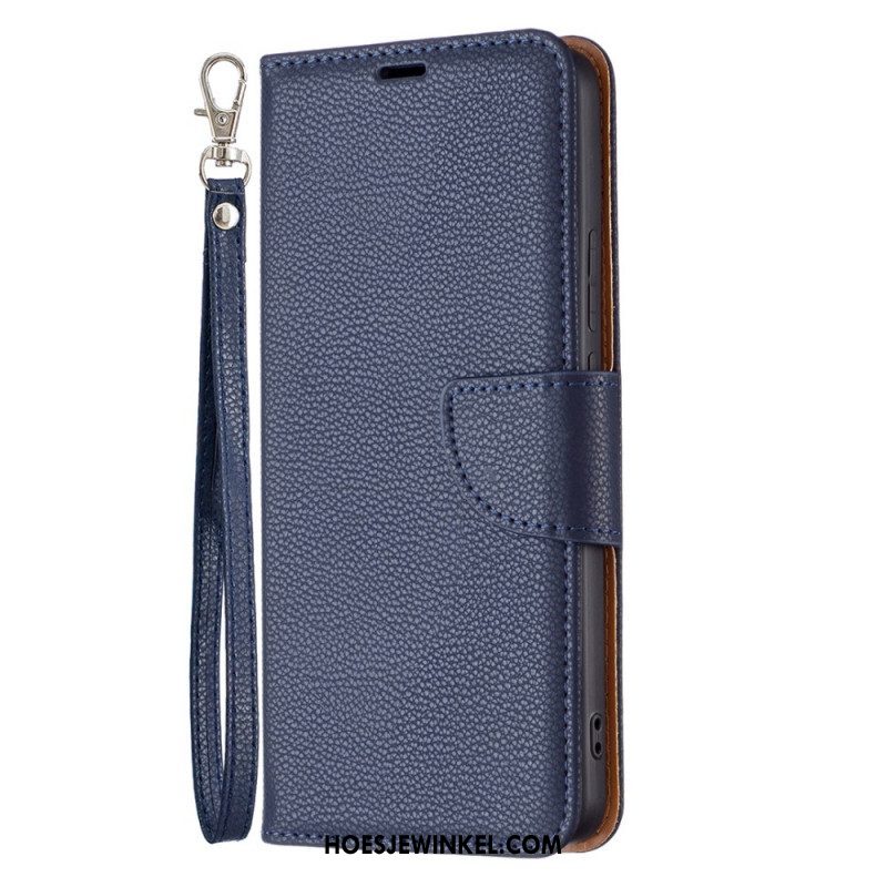 Folio-hoesje voor Xiaomi Redmi Note 11 Pro Plus 5G Lychee Schuine Sluiting