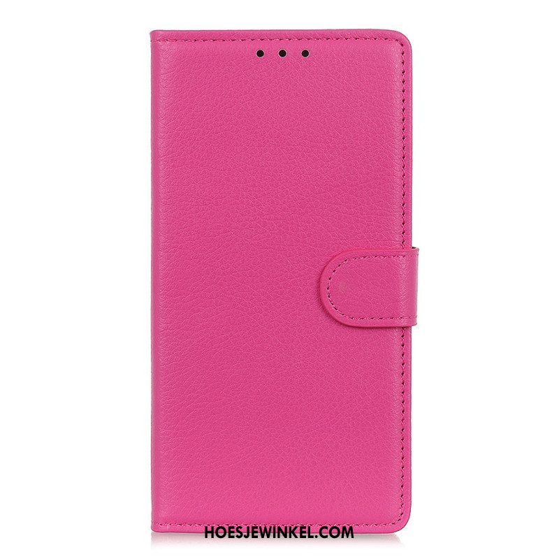 Folio-hoesje voor Xiaomi Redmi Note 11 Pro Plus 5G Traditioneel Litchi-leer