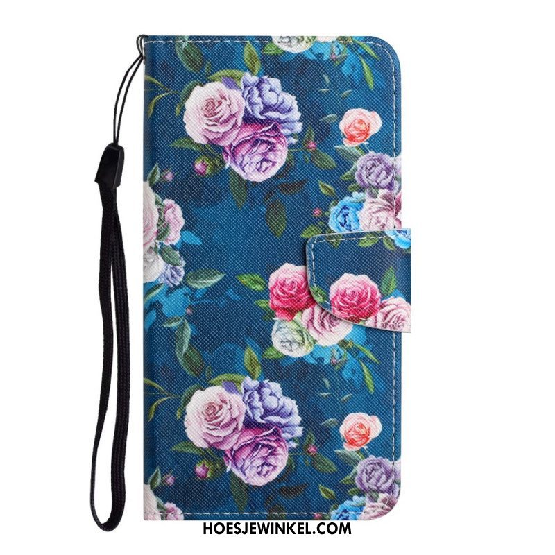 Folio-hoesje voor Xiaomi Redmi Note 11 Pro Plus 5G Vrijheid Koninklijke Bloemen