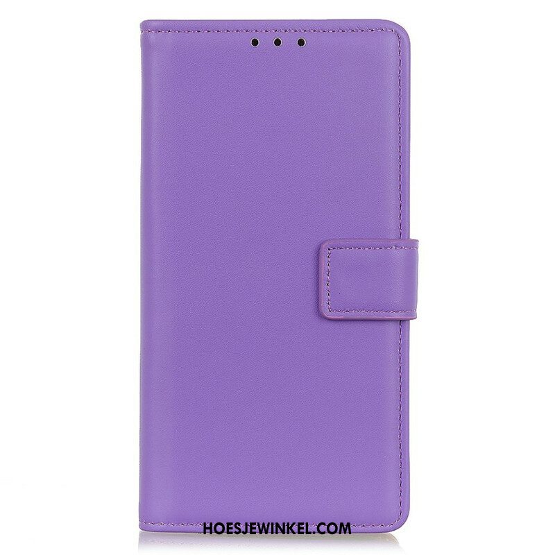 Folio-hoesje voor iPhone 13 Mini Eenvoudig Leereffect