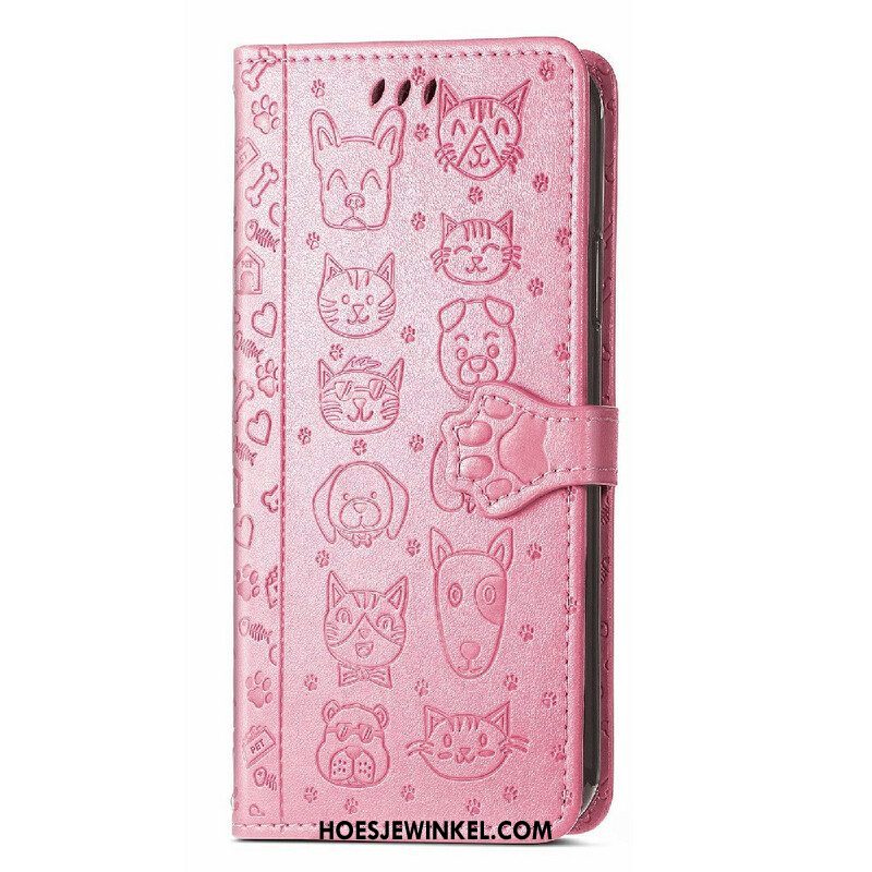 Folio-hoesje voor iPhone 13 Mini Geanimeerde Dieren