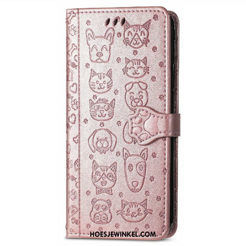 Folio-hoesje voor iPhone 13 Mini Geanimeerde Dieren