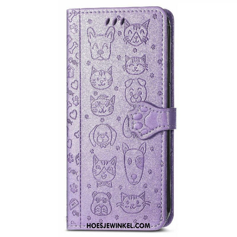 Folio-hoesje voor iPhone 13 Mini Geanimeerde Dieren