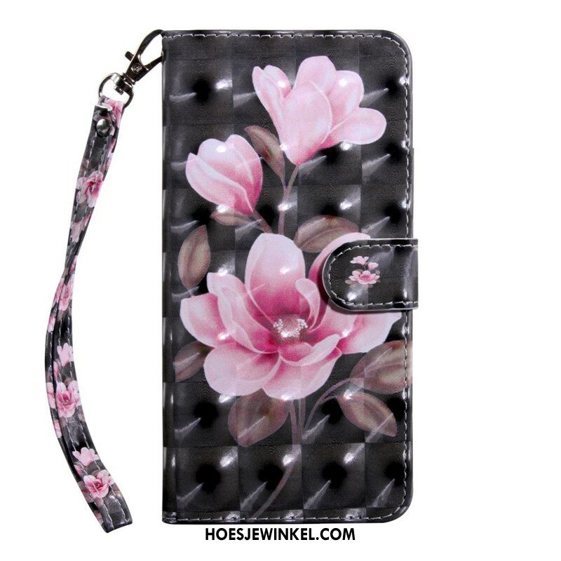 Folio-hoesje voor iPhone 13 Mini Lichte Vlek Bloemen Bloesem