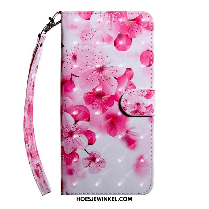 Folio-hoesje voor iPhone 13 Mini Lichte Vlek Bloemen Bloesem