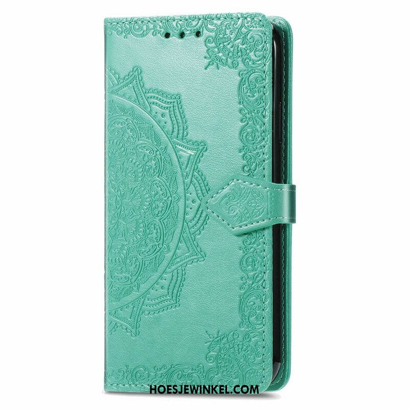 Folio-hoesje voor iPhone 13 Mini Mandala Middeleeuwen