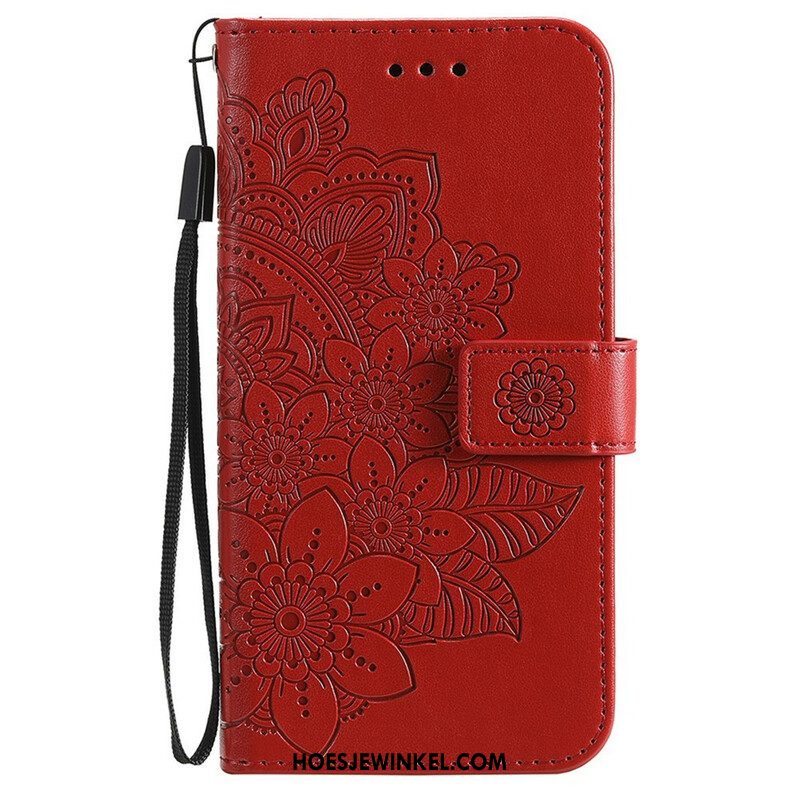 Folio-hoesje voor iPhone 13 Pro Bloemenprint