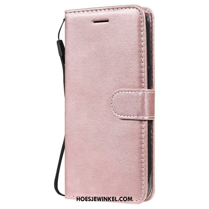 Folio-hoesje voor iPhone 13 Pro Met Ketting Effen Kleur Serie Strappy