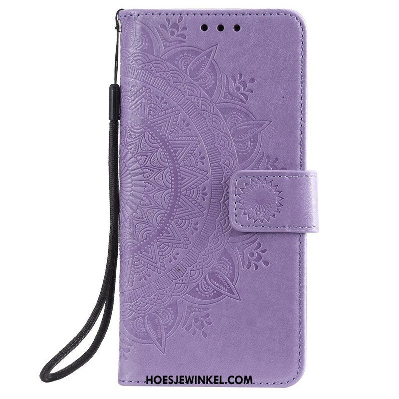 Folio-hoesje voor iPhone 13 Pro Zon Mandala