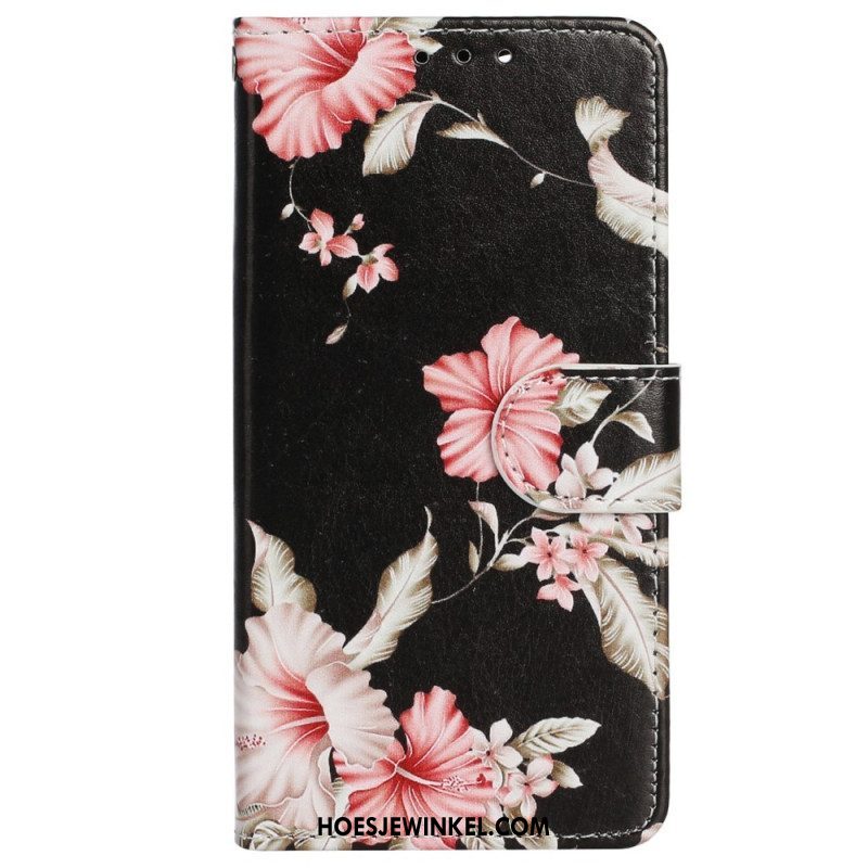 Folio-hoesje voor iPhone 14 Bloemen