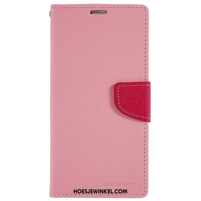 Folio-hoesje voor iPhone 14 Pro Max Tweekleurige Mercury Goospery