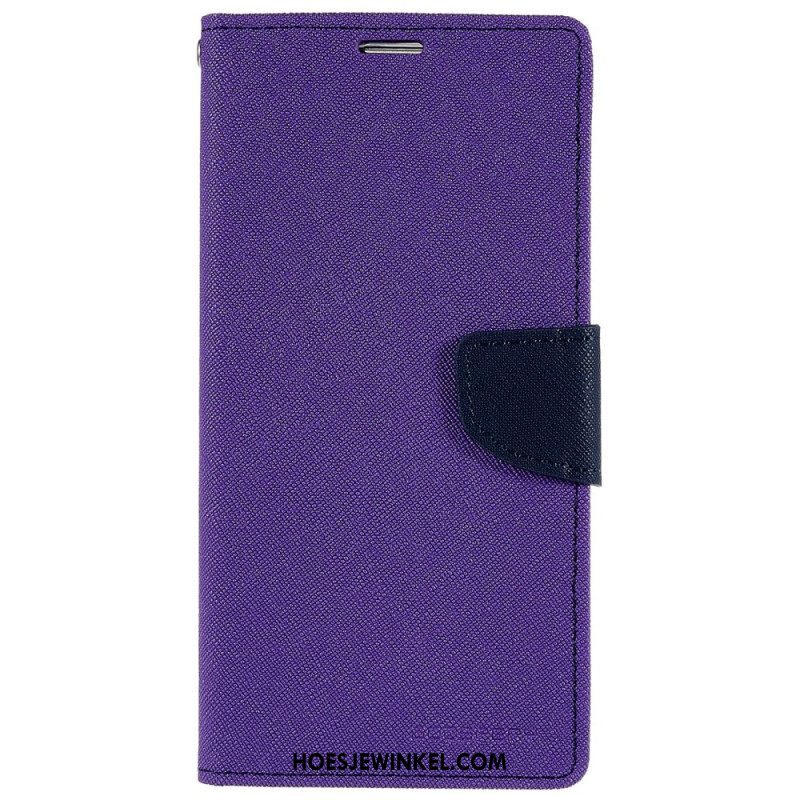 Folio-hoesje voor iPhone 14 Pro Max Tweekleurige Mercury Goospery