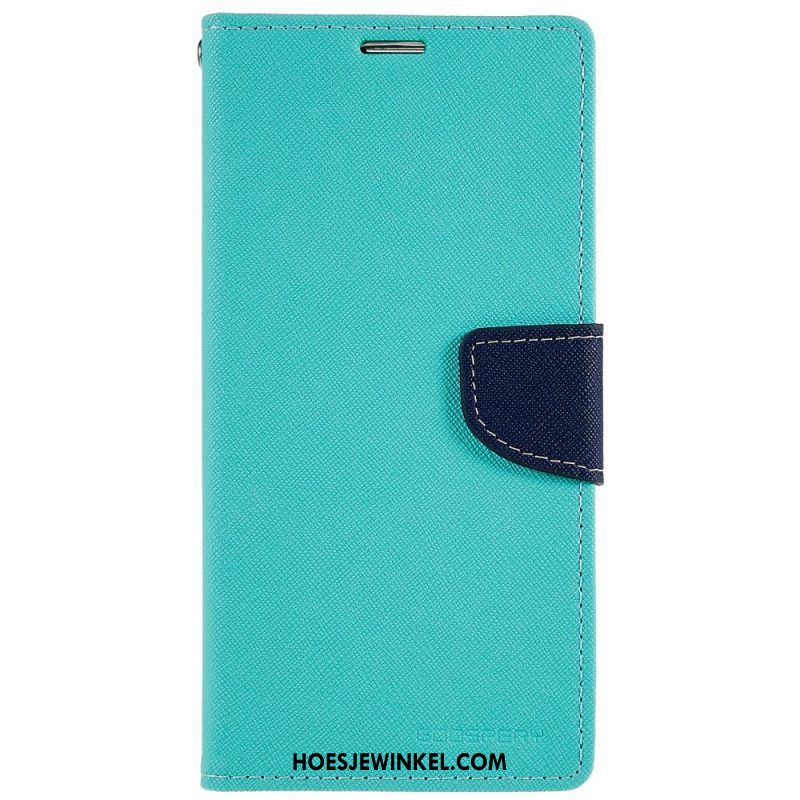 Folio-hoesje voor iPhone 14 Pro Max Tweekleurige Mercury Goospery