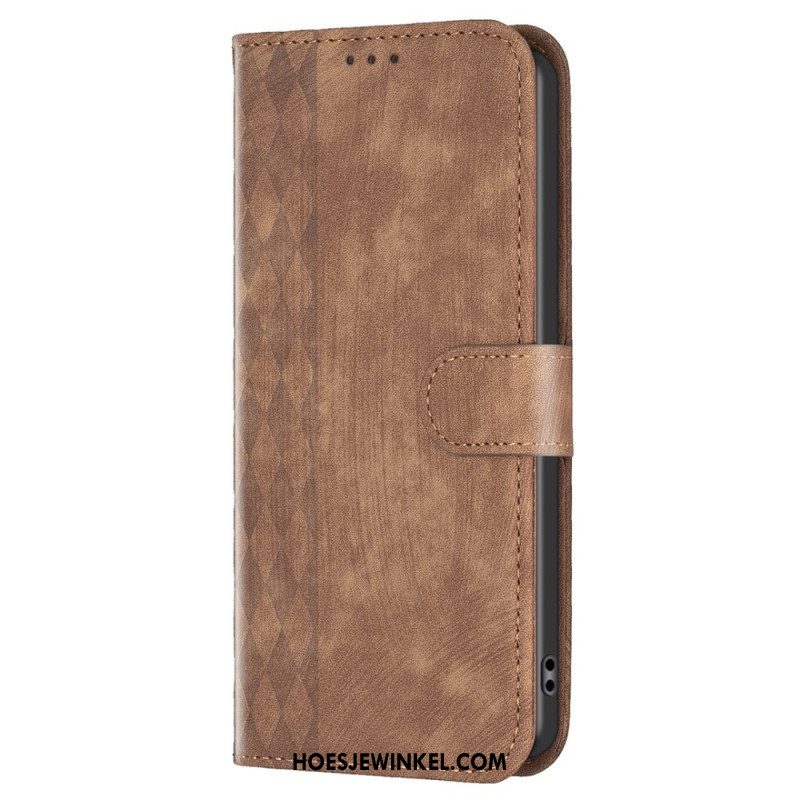 Folio-hoesje voor iPhone 15 Plus Vintage-stijl