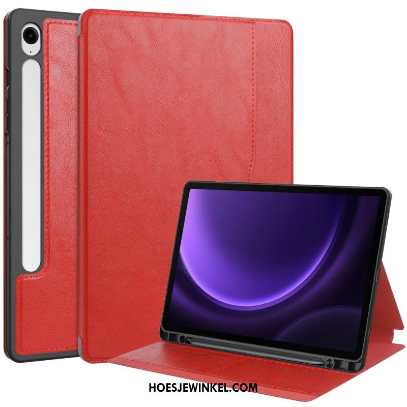 Hoesje Case Samsung Galaxy Tab S9 Fe Telefoonhoesje Glad Kunstleer