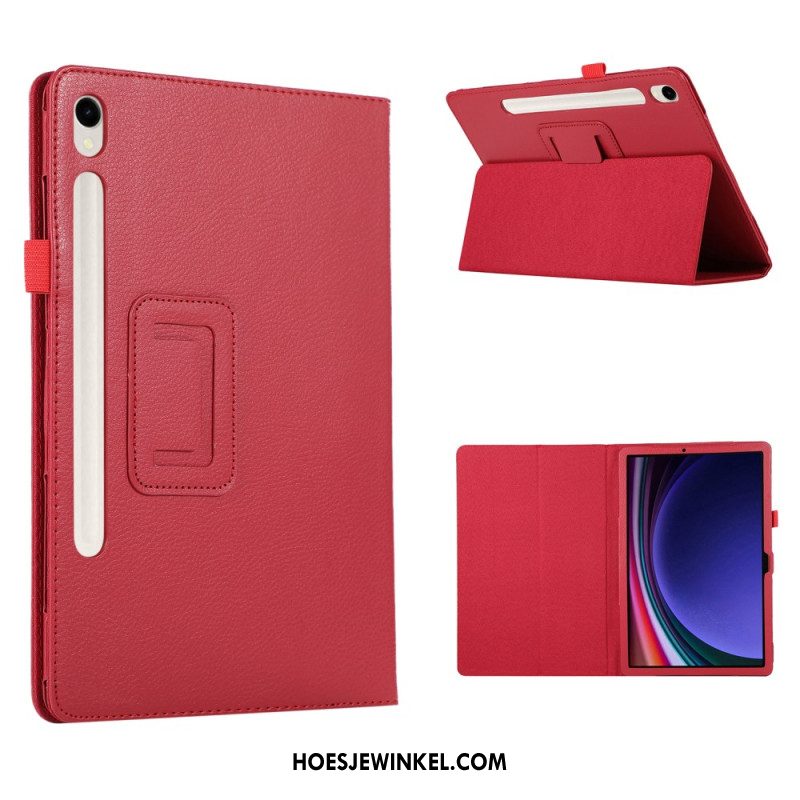 Hoesje Case Samsung Galaxy Tab S9 Telefoonhoesje Ledereffect