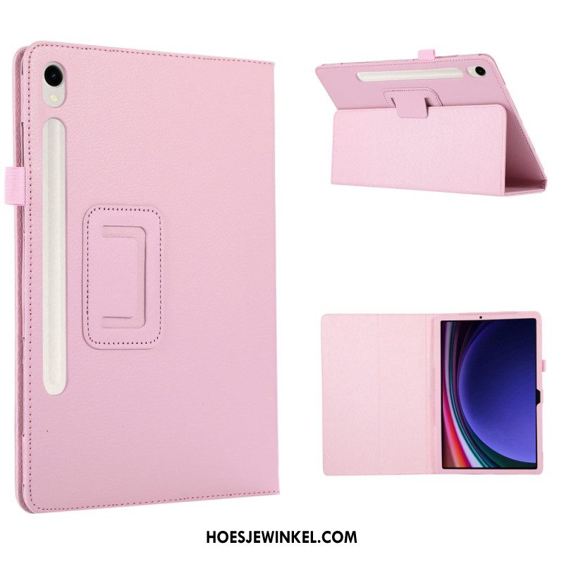 Hoesje Case Samsung Galaxy Tab S9 Telefoonhoesje Ledereffect