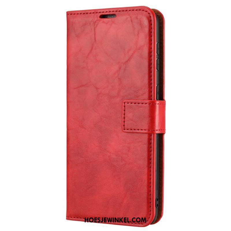 Hoesje Flip Case voor Samsung Galaxy S22 Ultra 5G Afneembare Vintage Stijl