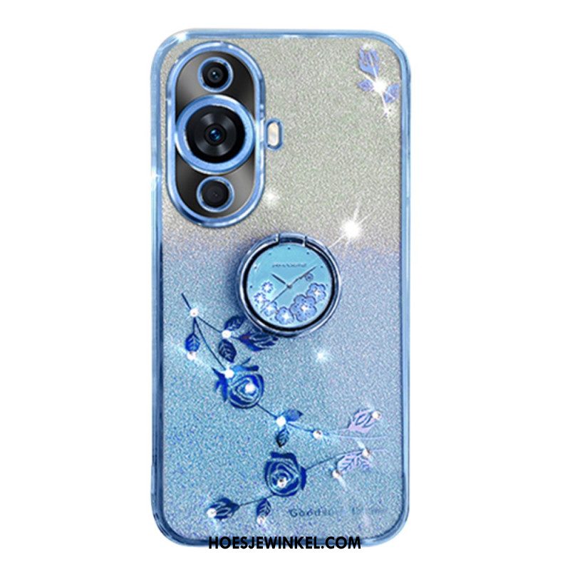 Hoesje Huawei Nova 11 Pro Glitter Met Kadem-ondersteuning