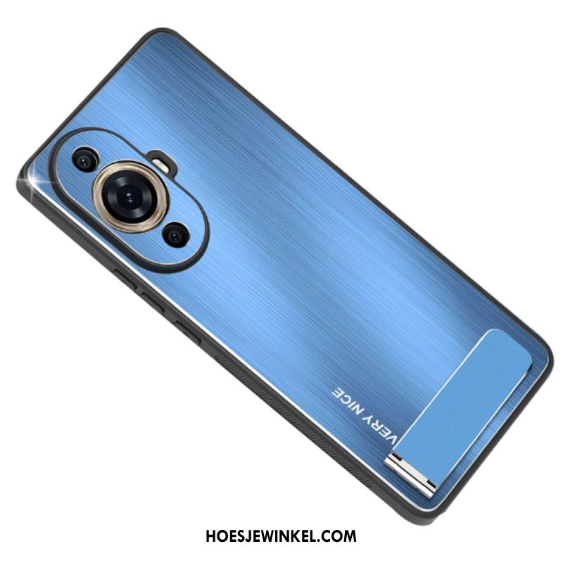 Hoesje Huawei Nova 12s Ondersteuning Met Metaaleffect Bescherming Hoesje