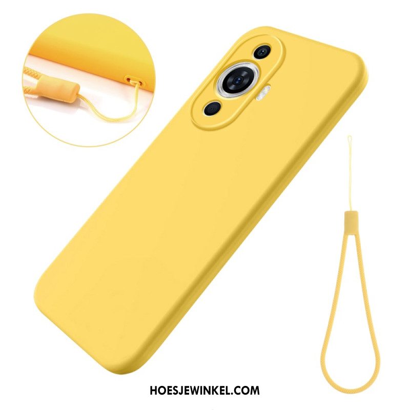 Hoesje Huawei Nova 12s Vloeibare Siliconen Band