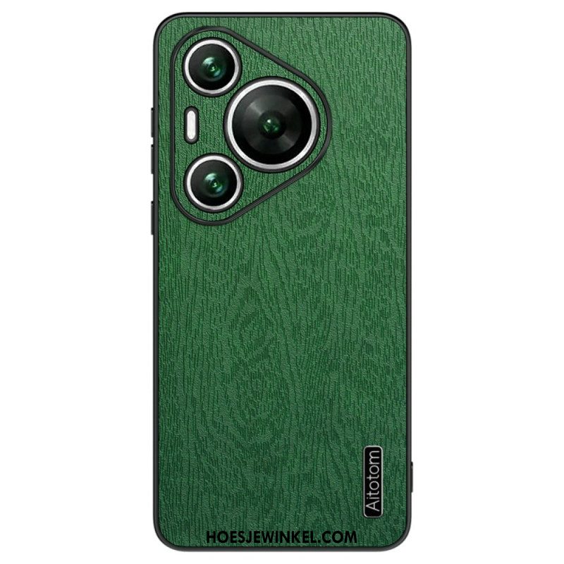 Hoesje Huawei Pura 70 Pro Houtstructuur