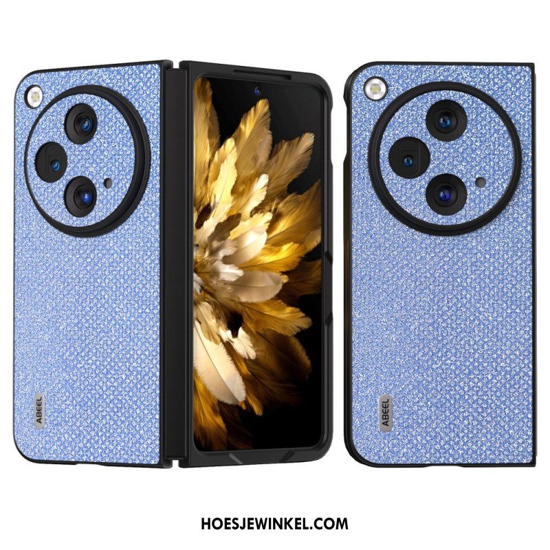 Hoesje Oneplus Open Abeel Lederen Stijl