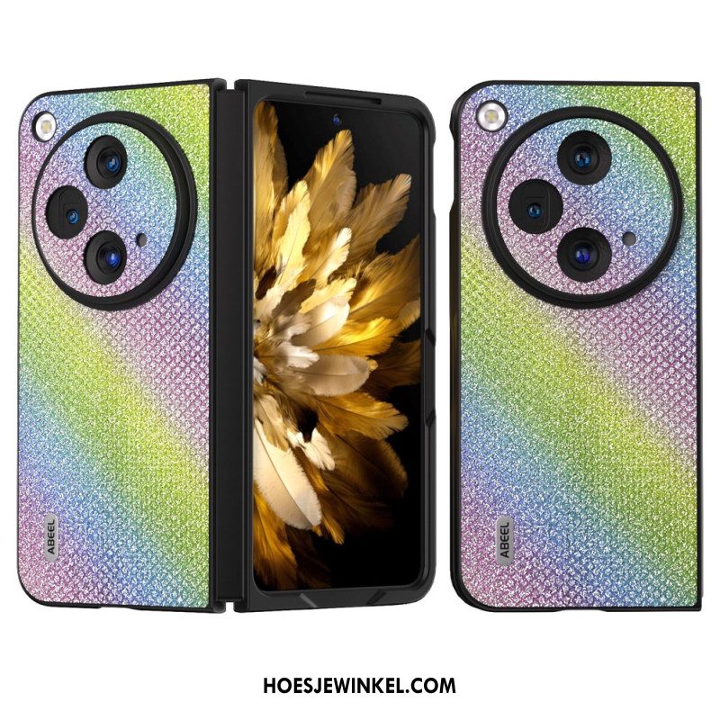 Hoesje Oneplus Open Abeel Lederen Stijl