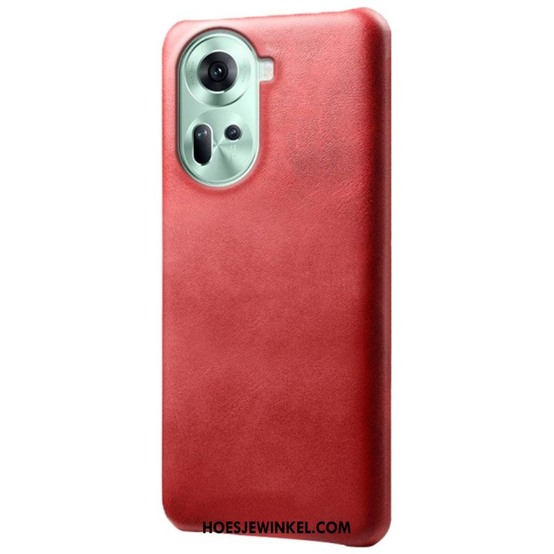 Hoesje Oppo Reno 11 5g Ledereffect