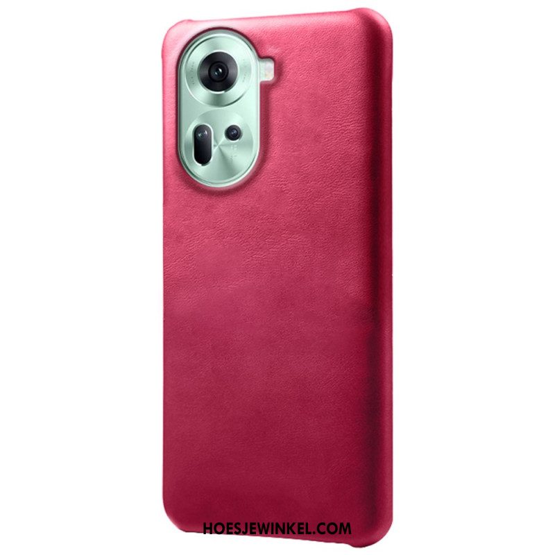 Hoesje Oppo Reno 11 5g Ledereffect