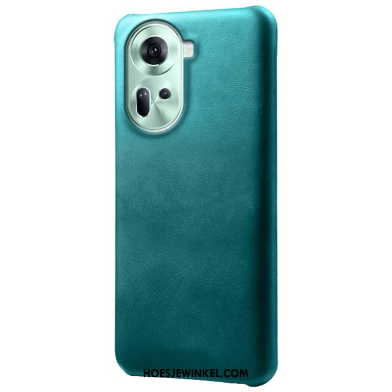 Hoesje Oppo Reno 11 5g Ledereffect