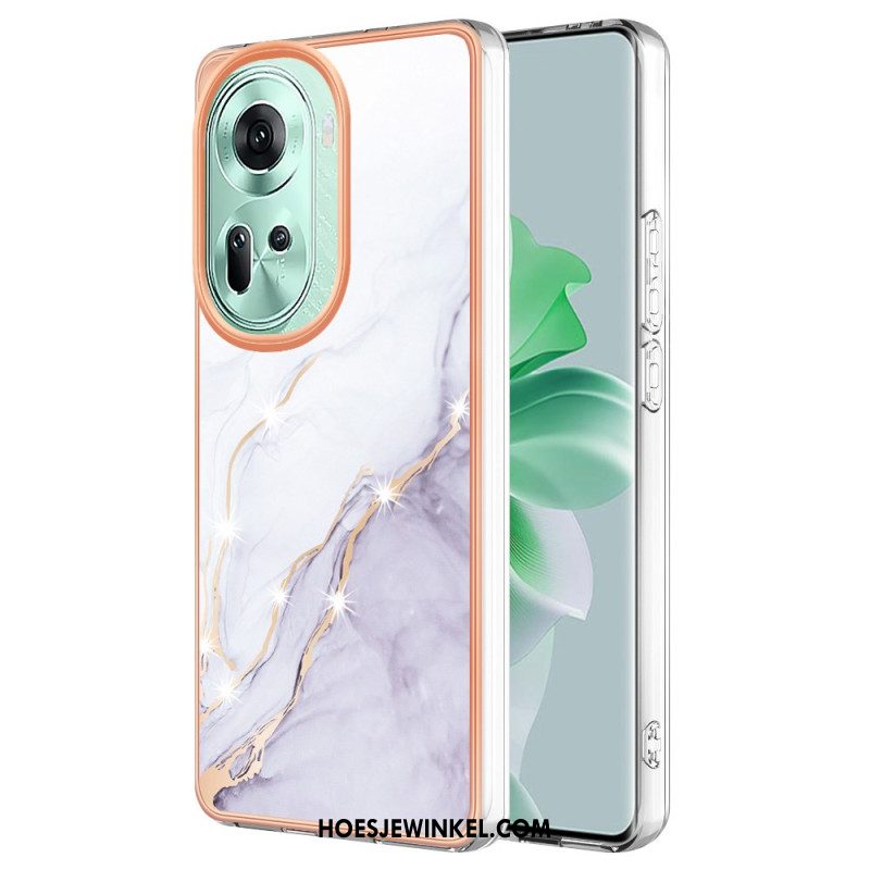 Hoesje Oppo Reno 11 5g Marmerpatroon Bescherming Hoesje