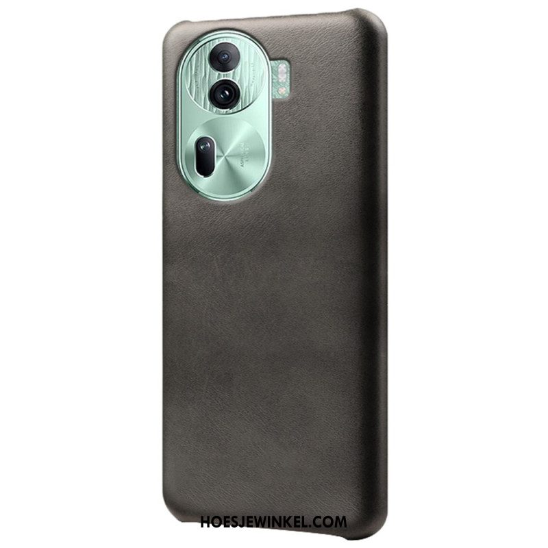 Hoesje Oppo Reno 11 Pro 5g Ledereffect Bescherming Hoesje